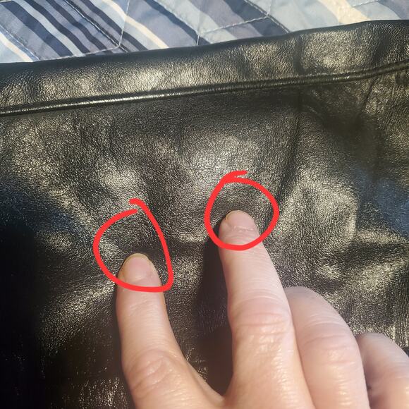 Vintage 90s Wilsons Leather Size 6 (10 )Black Cropped Moto Biker Jacket Zips - Picture 13 of 14